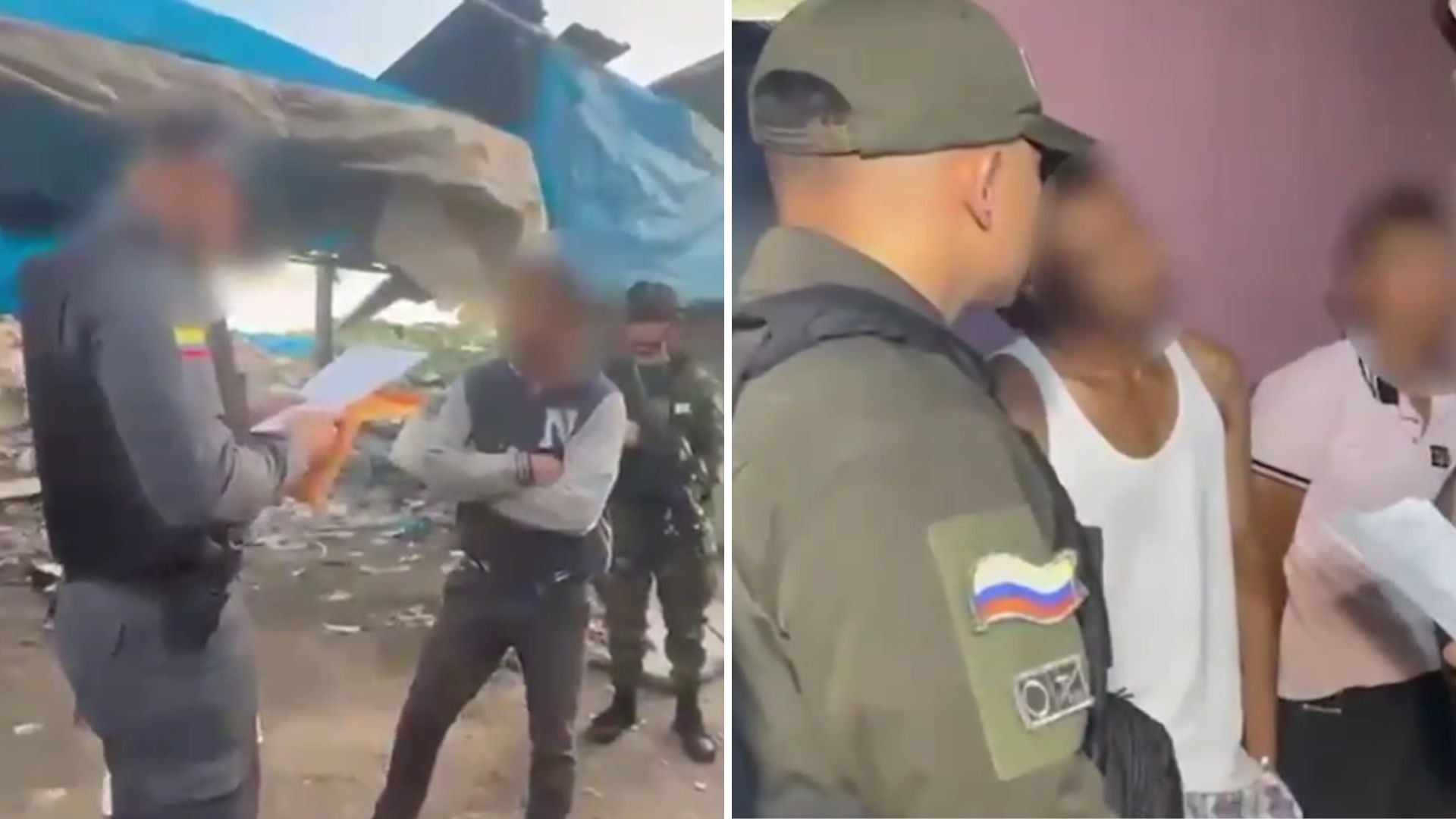 Capturados presuntos integrantes del Tren de Aragua - Captura de pantalla Fiscalía Colombia - X