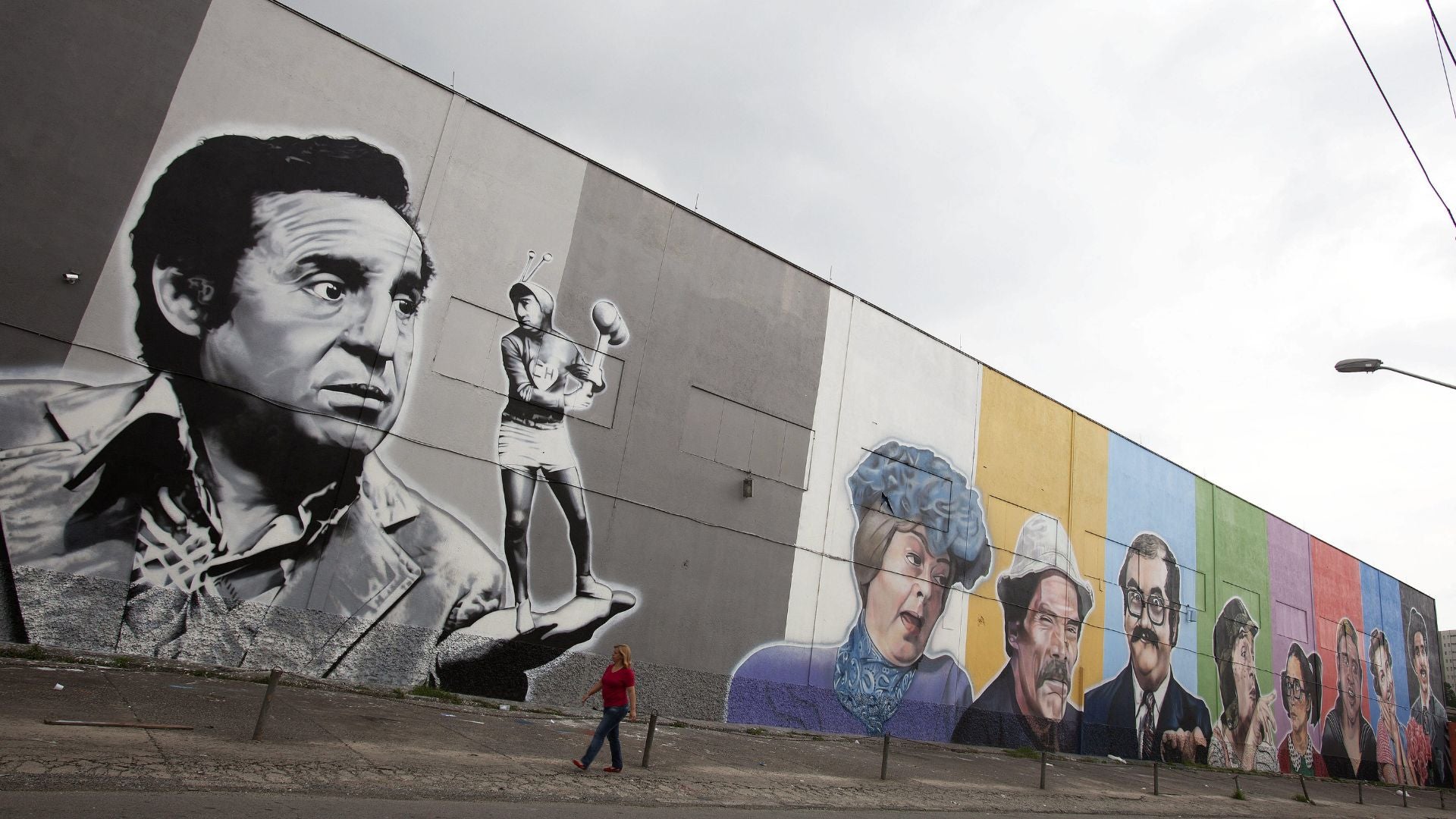 Mural del Chavo del 8 - Foto EFE