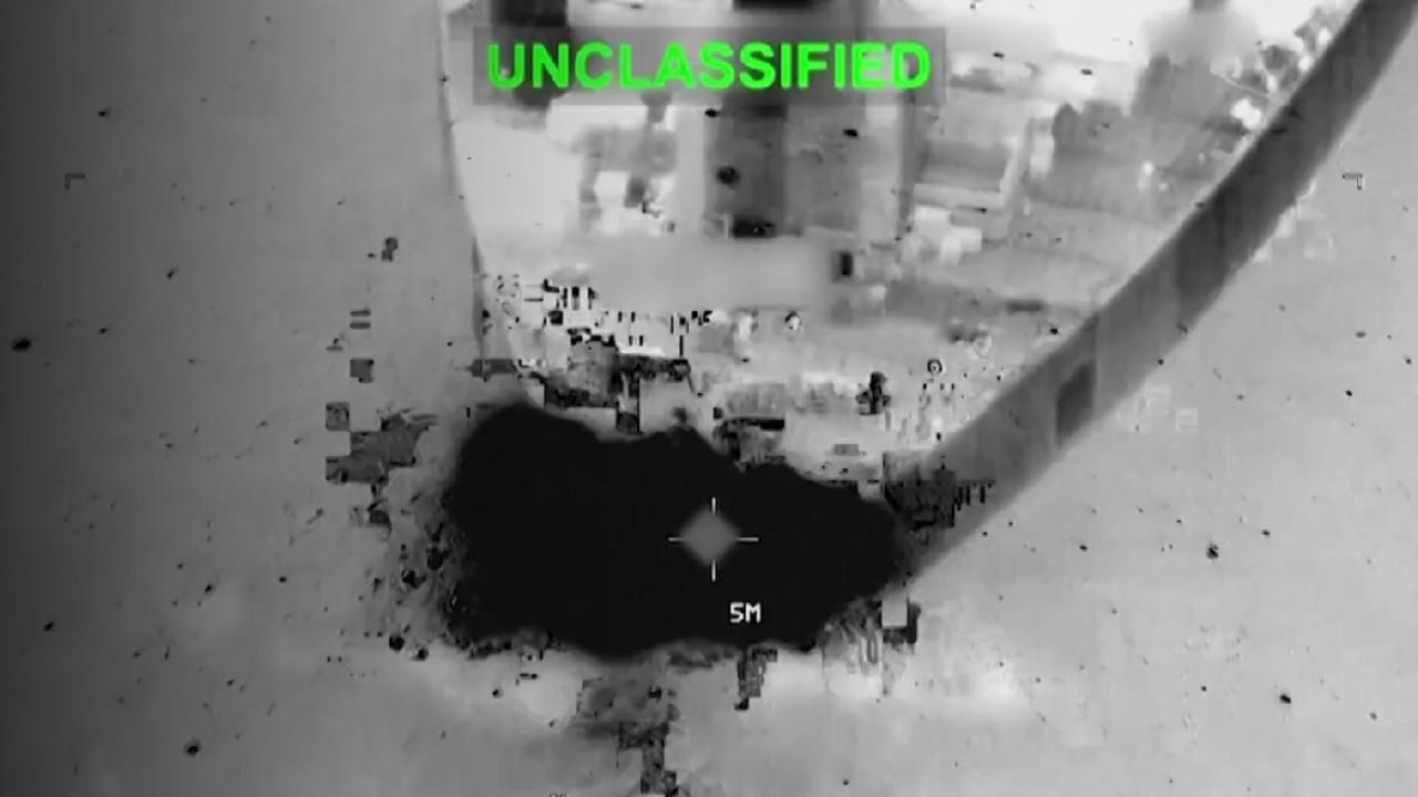 El CENTCOM atacó instalaciones del Cuerpo de la Guardia Revolucionaria Islámica - Foto captura video
