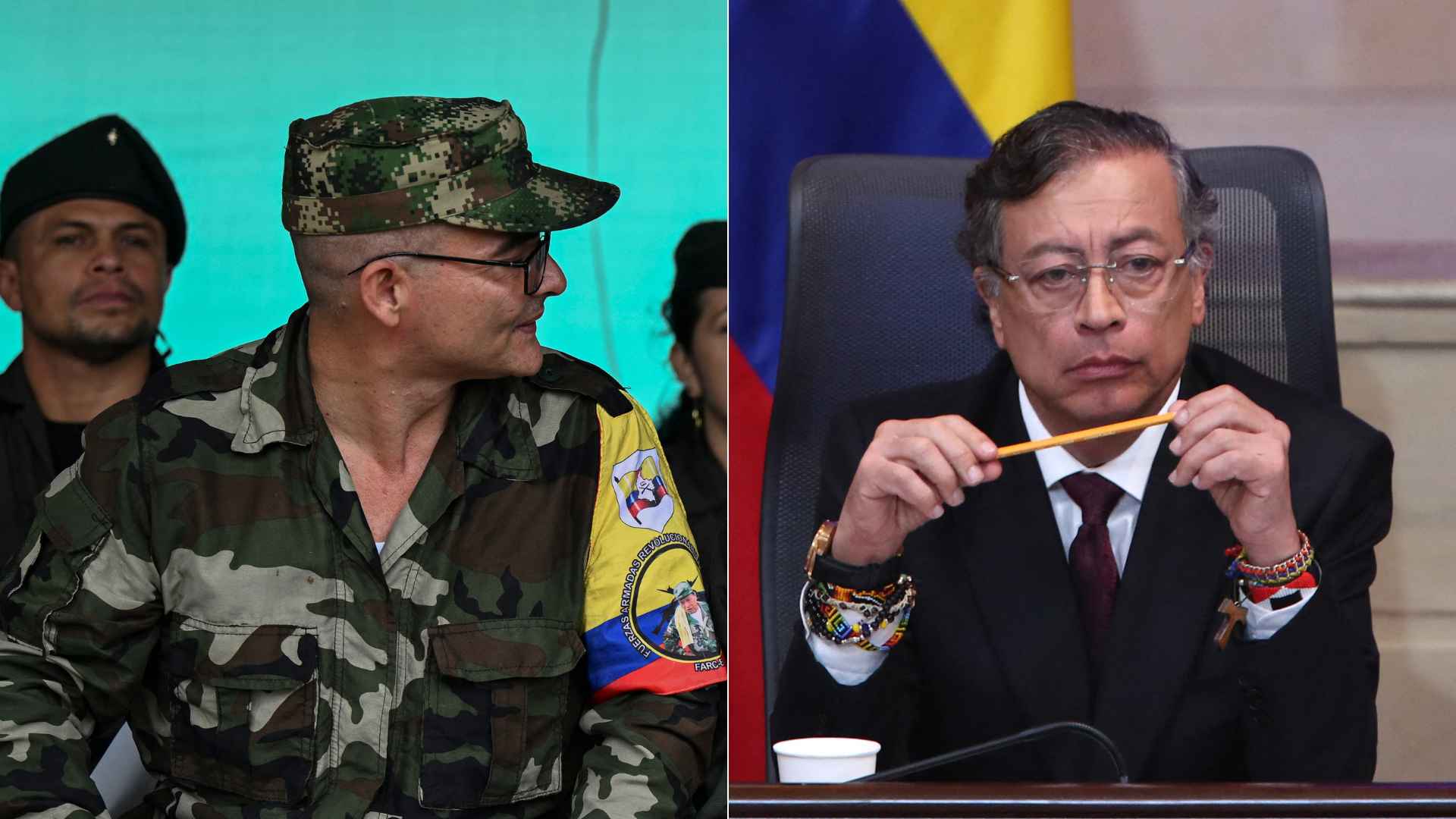Alias 'Calarcá'/ Gustavo Petro - Fotos AFP