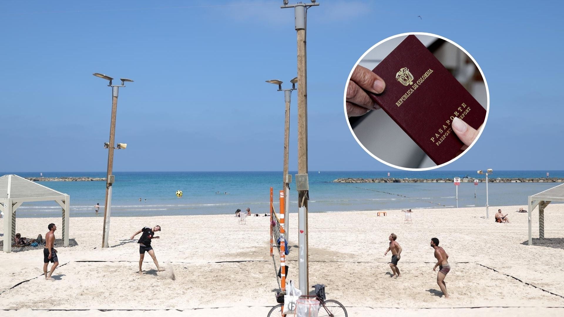 Tel Aviv y pasaporte colombiano - Fotos: EFE
