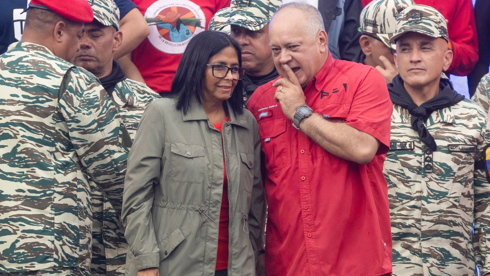 Delcy Rodríguez y Diosdado Cabello - EFE