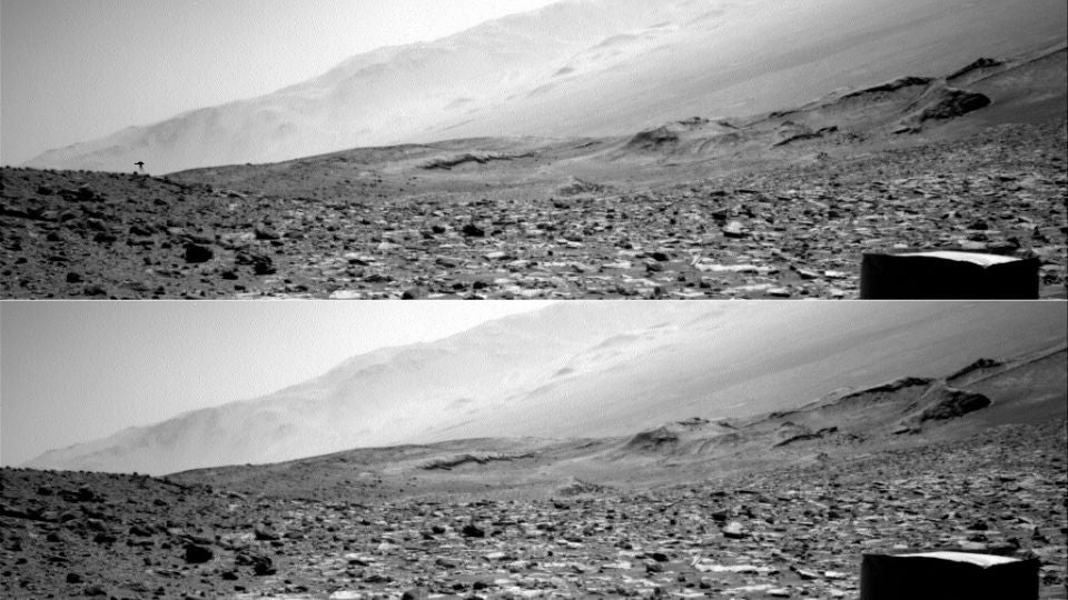 La intrigante figura desaparece en los otros fotogramas dela serie - Fotos NASA