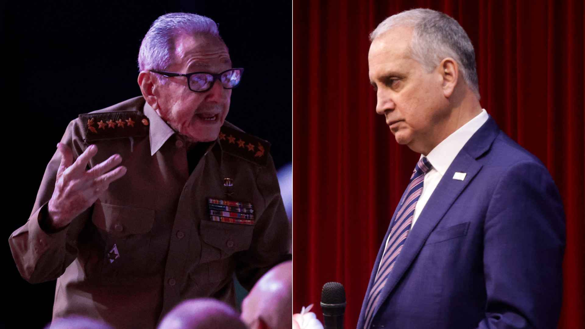 Raúl Castro/ Díaz-Balart - Fotos AFP