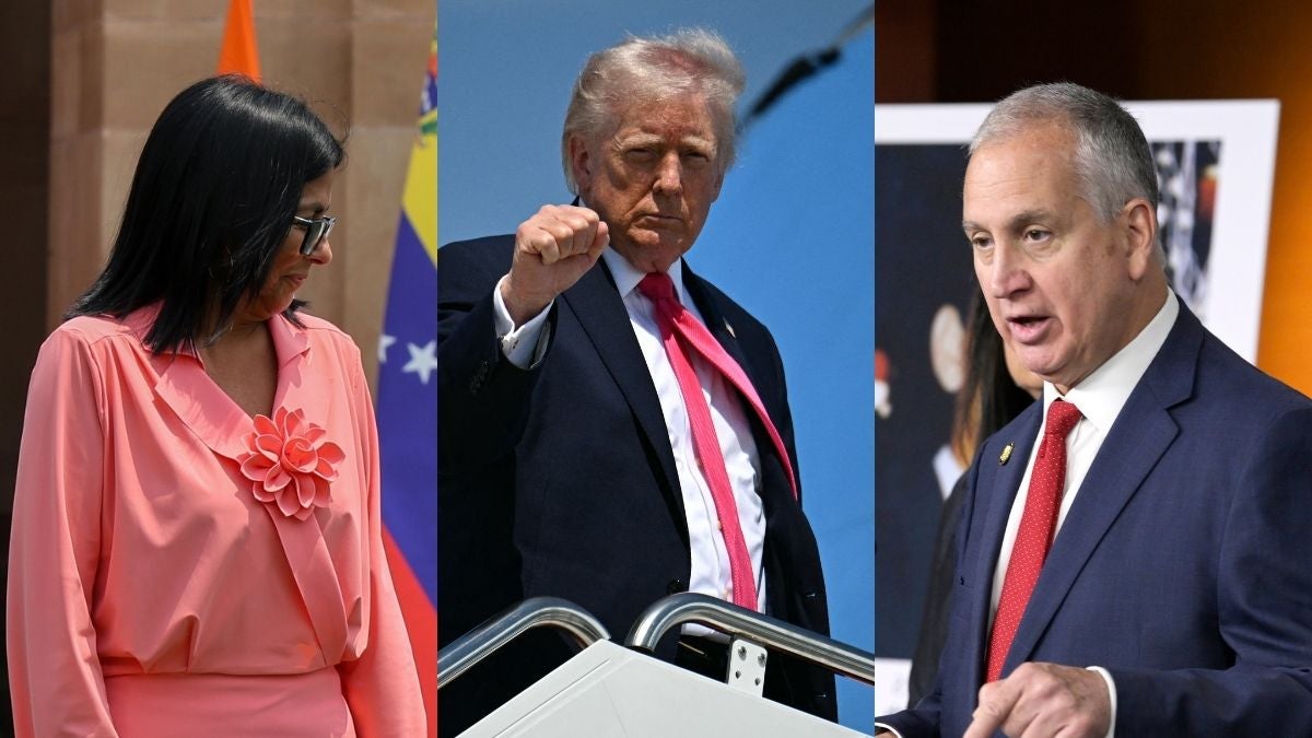 Delcy Rodríguez, Donald Trump, Mario Díaz-Balart