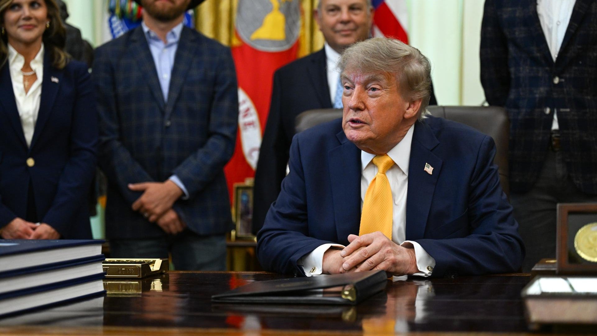 Donald Trump en el Despacho Oval (EFE)