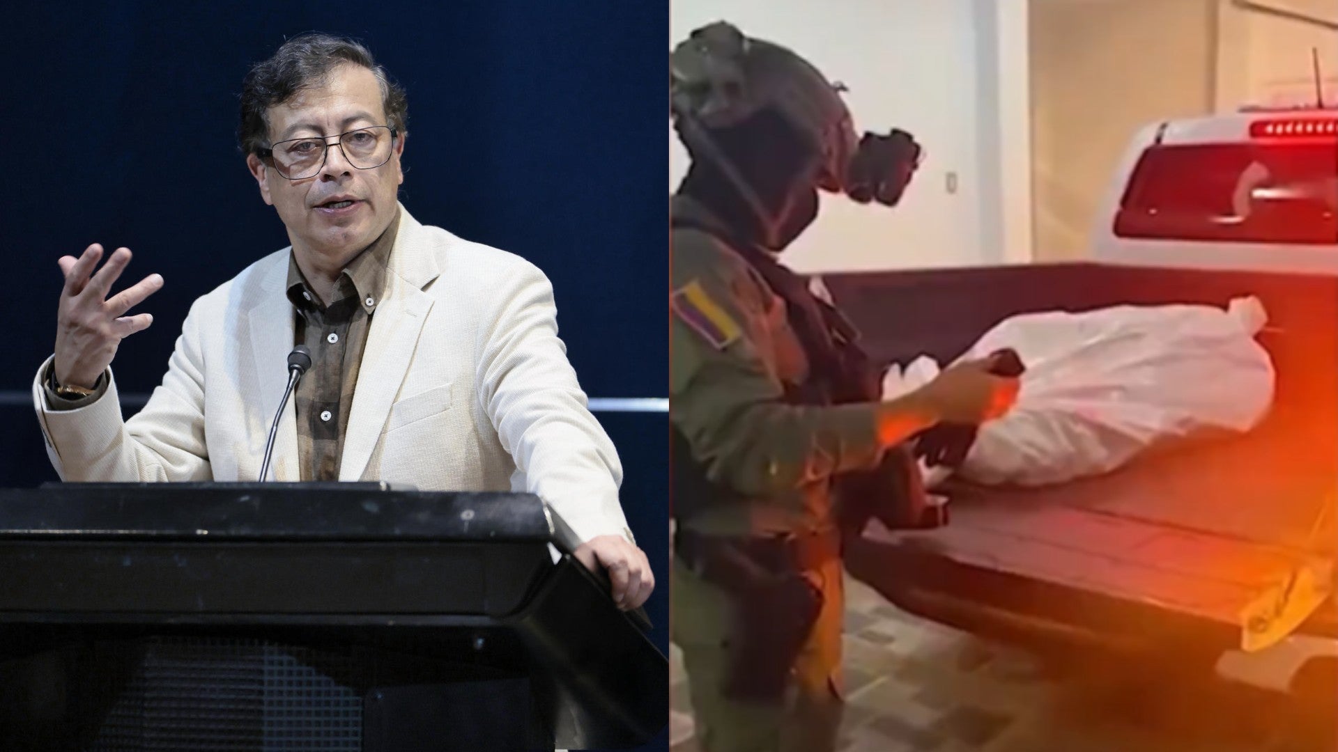 Gustavo Petro se pronuncia tra la muerte de alias 'Bendito Menor' / FOTO: EFE - Captura de video