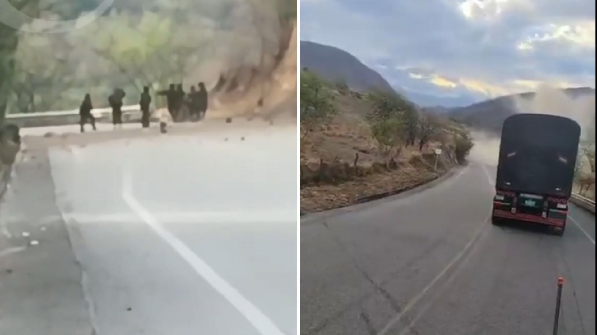 Así fue el ataque con explosivos contra el Ejército en la vía Panamericana - Captura de pantalla de redes sociales