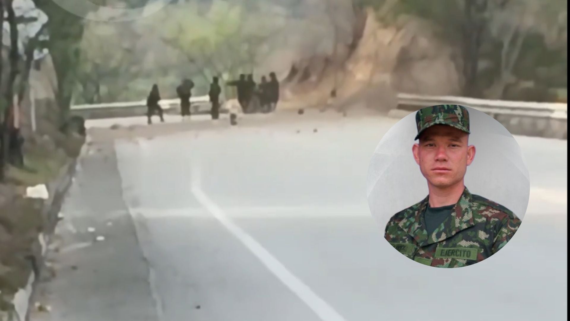 Soldado muerto por explosivo de las disidencias en la vía Panamericana - Captura de pantalla de redes