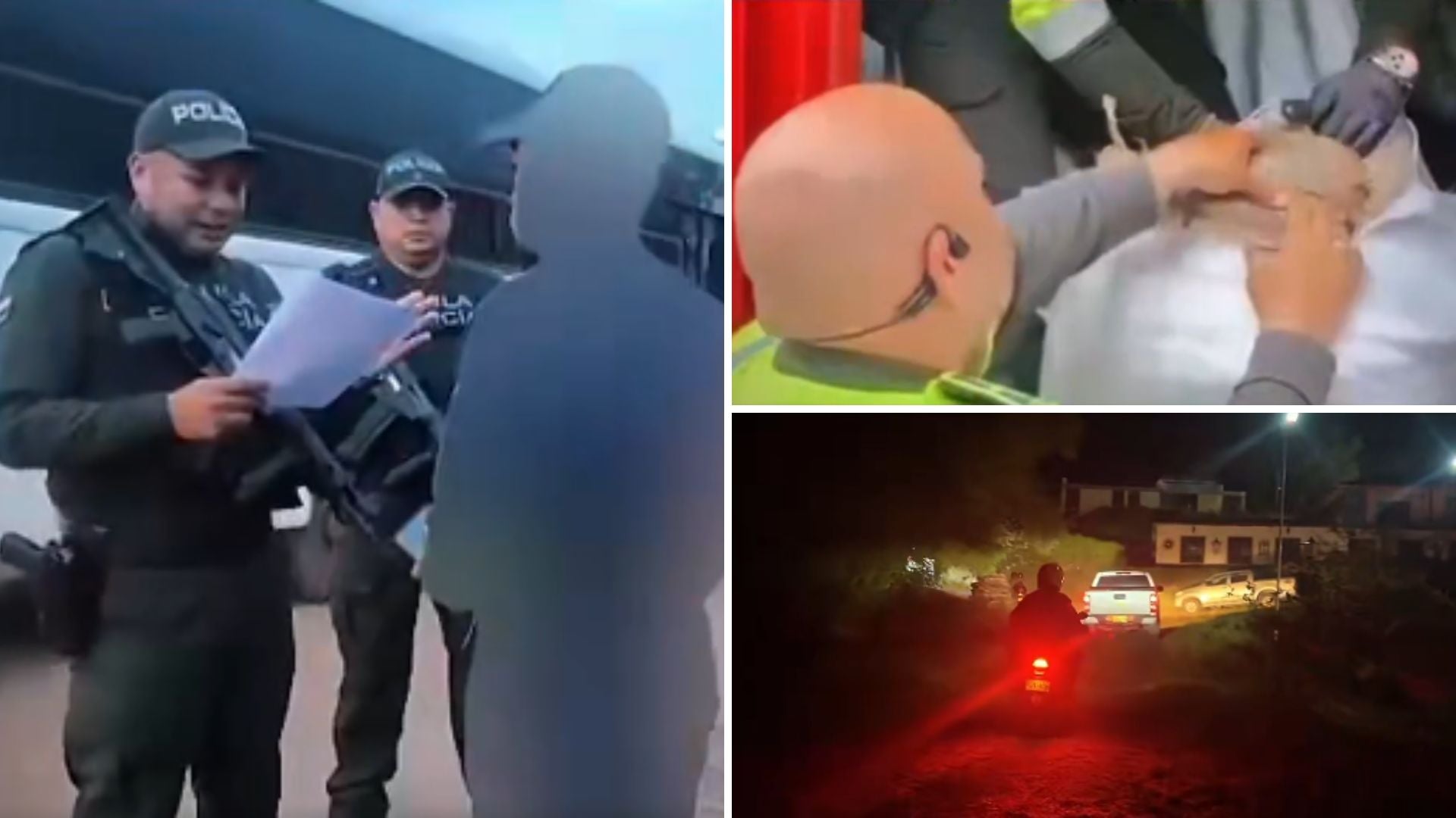 Captura de alias 'Marco', señalado de cobrar extorsiones para las Autodefensas Gaitanistas en Puerto Gaitán - Captura de pantalla Policía de Colombia - X