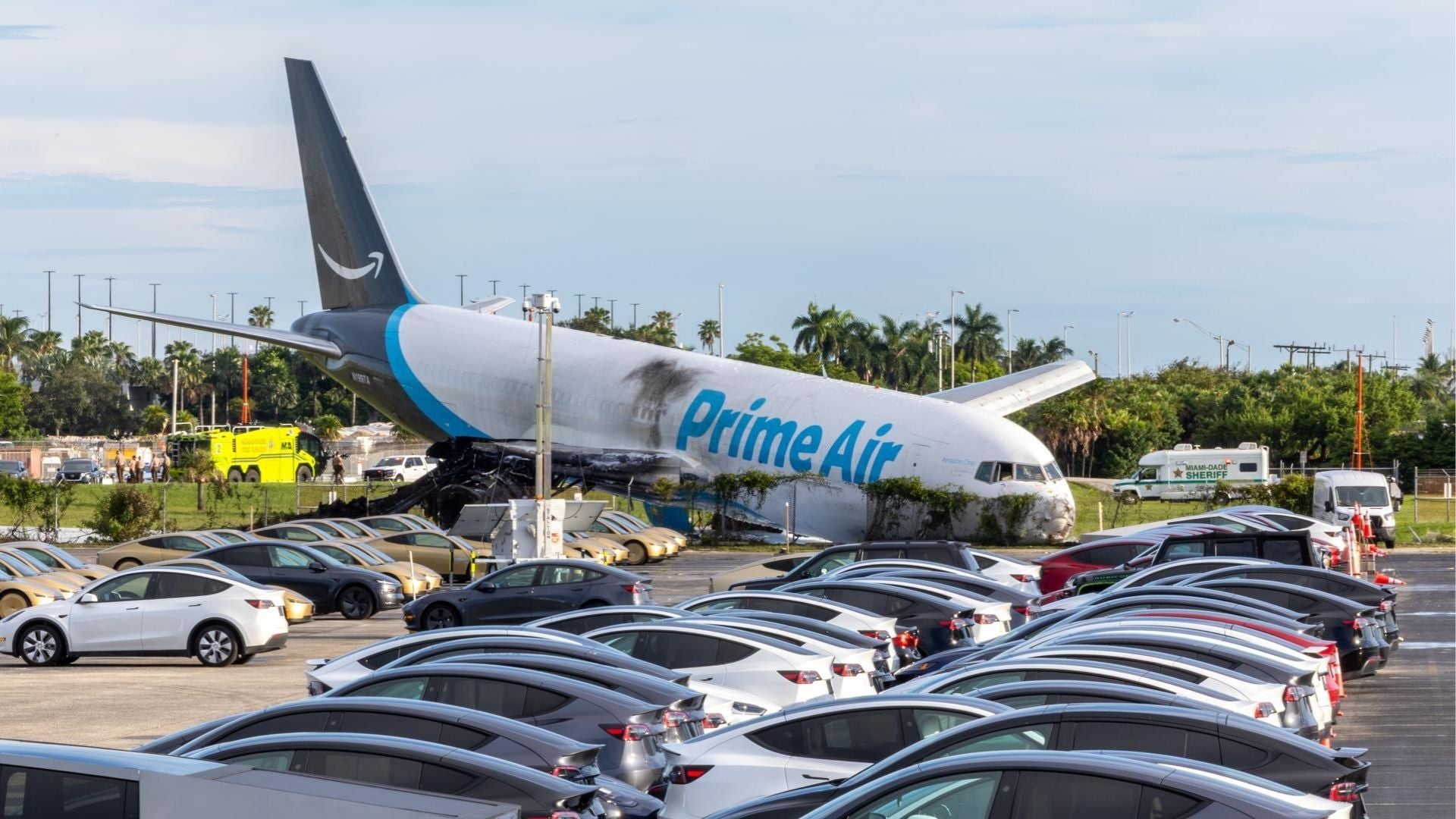Accidente en el Aeropuerto de Miami - Fotos: EFE