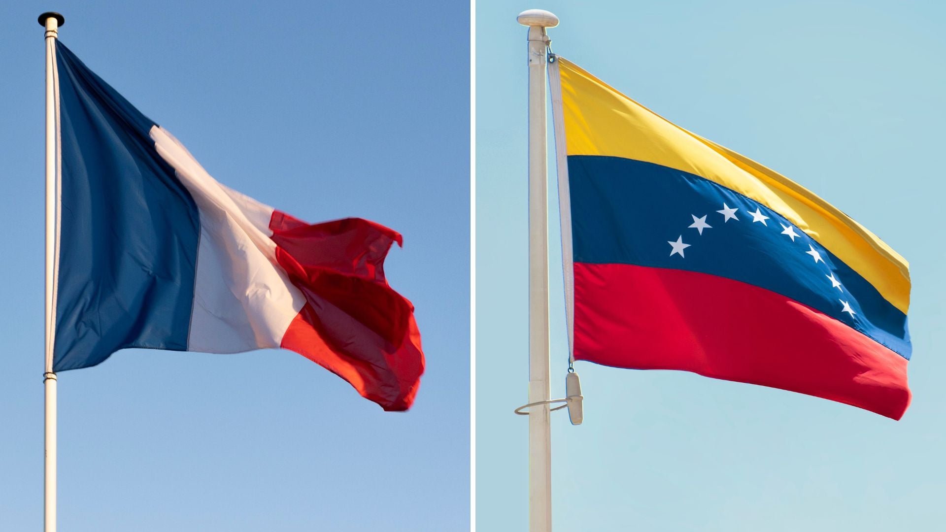 Bandera de Francia / Bandera de Venezuela - Fotos de referencia: Pexels