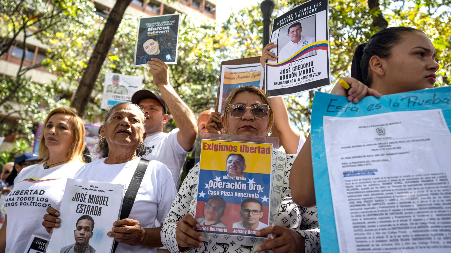 Familiares de presos políticos en Venezuela - Foto: EFE