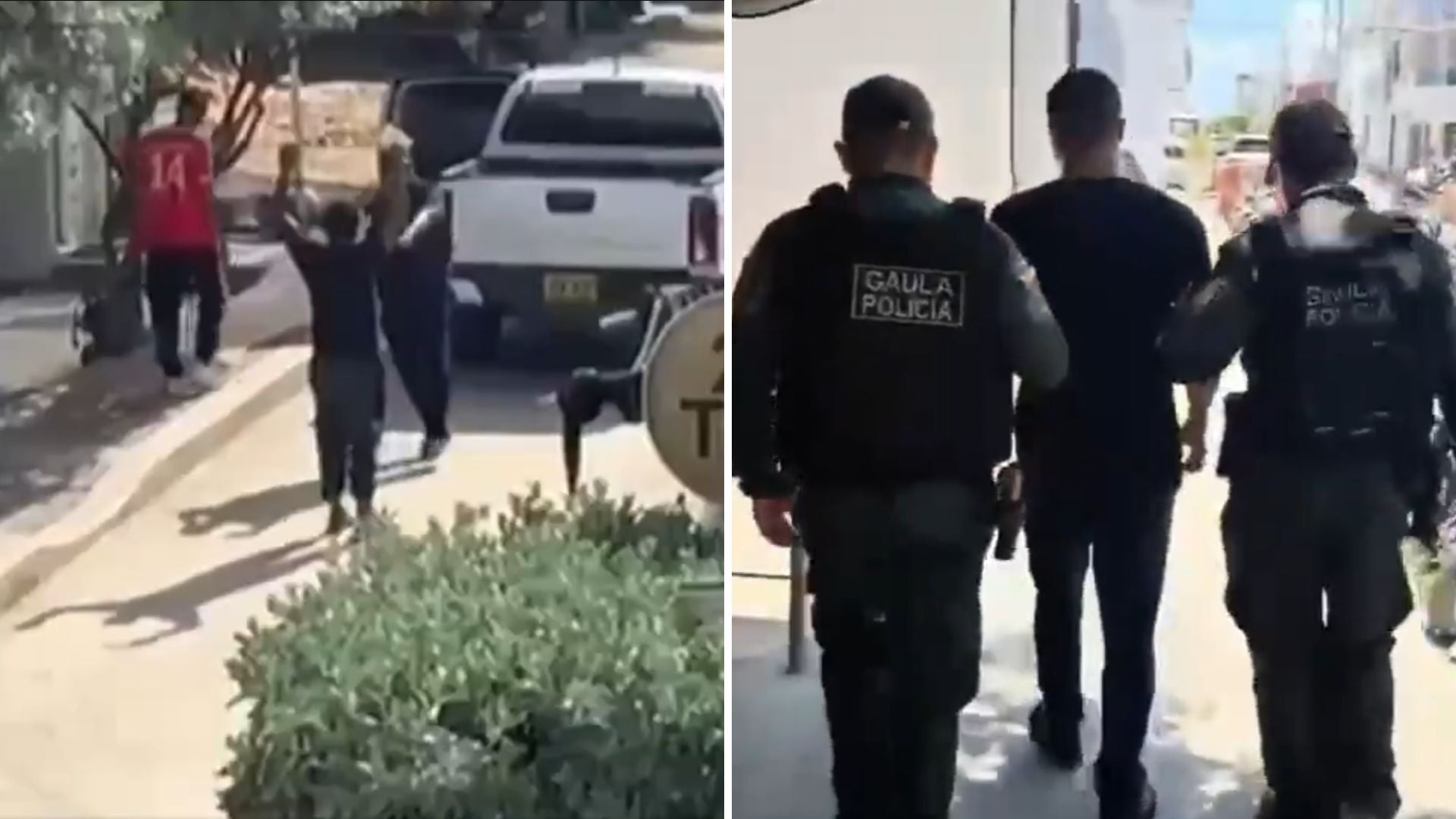 Operación San Gabriel - Captura de pantalla Policía de Colombia - X