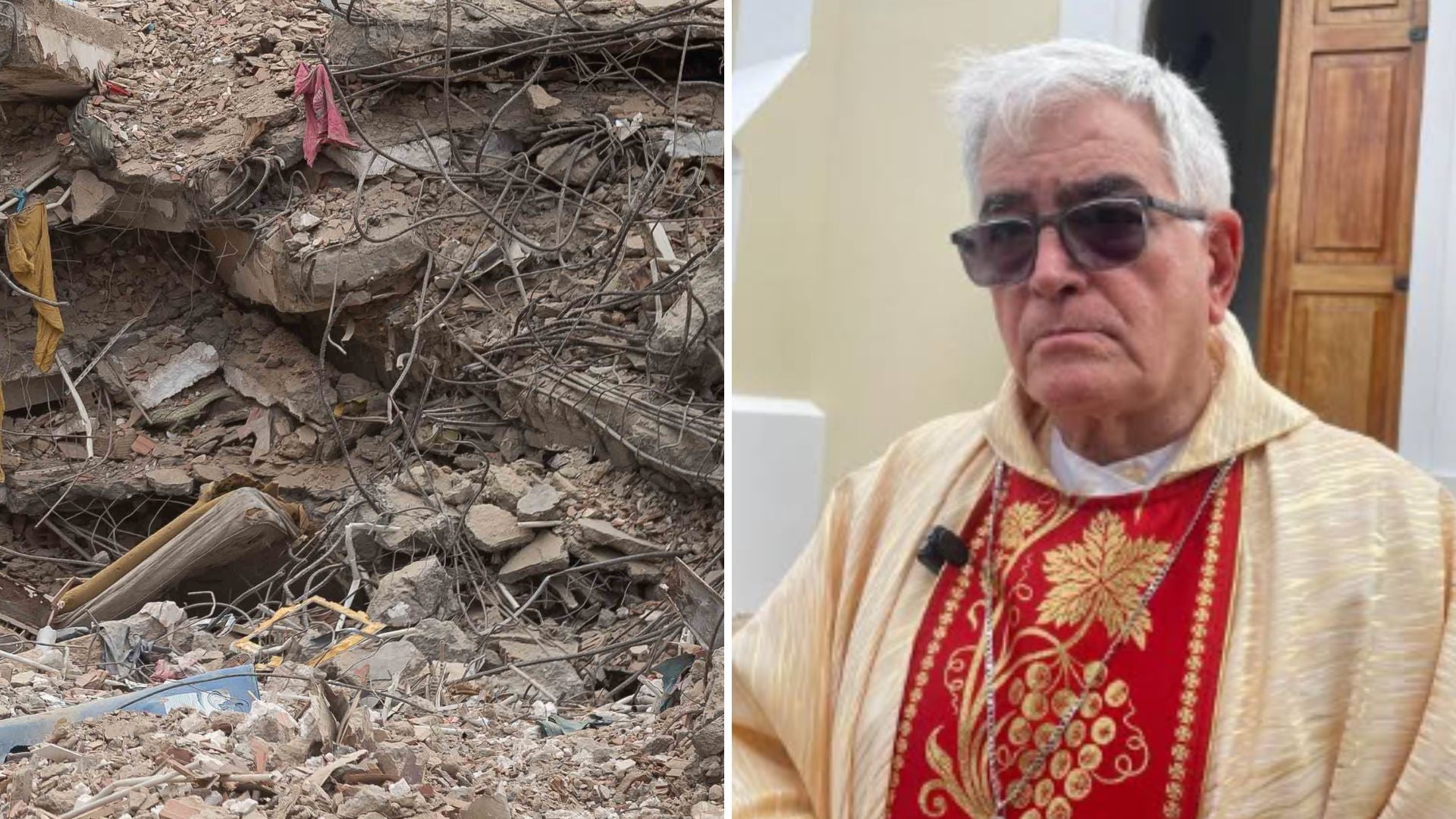 Edificio colapsado en La Guaira (Venezuela) tras los terremotos del 24 de junio de 2026 / Monseñor Fernando Castro Aguayo - Fotos: EFE / X