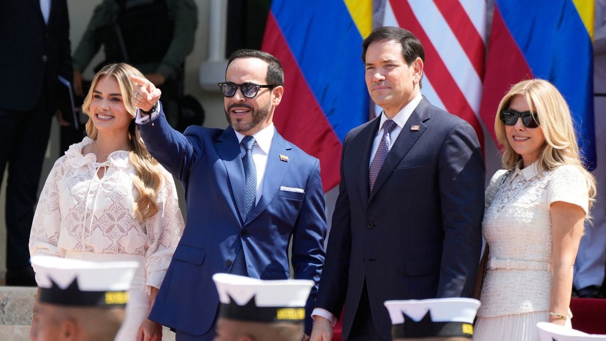 Abelardo de la Espriella y Marco Rubio (AFP)