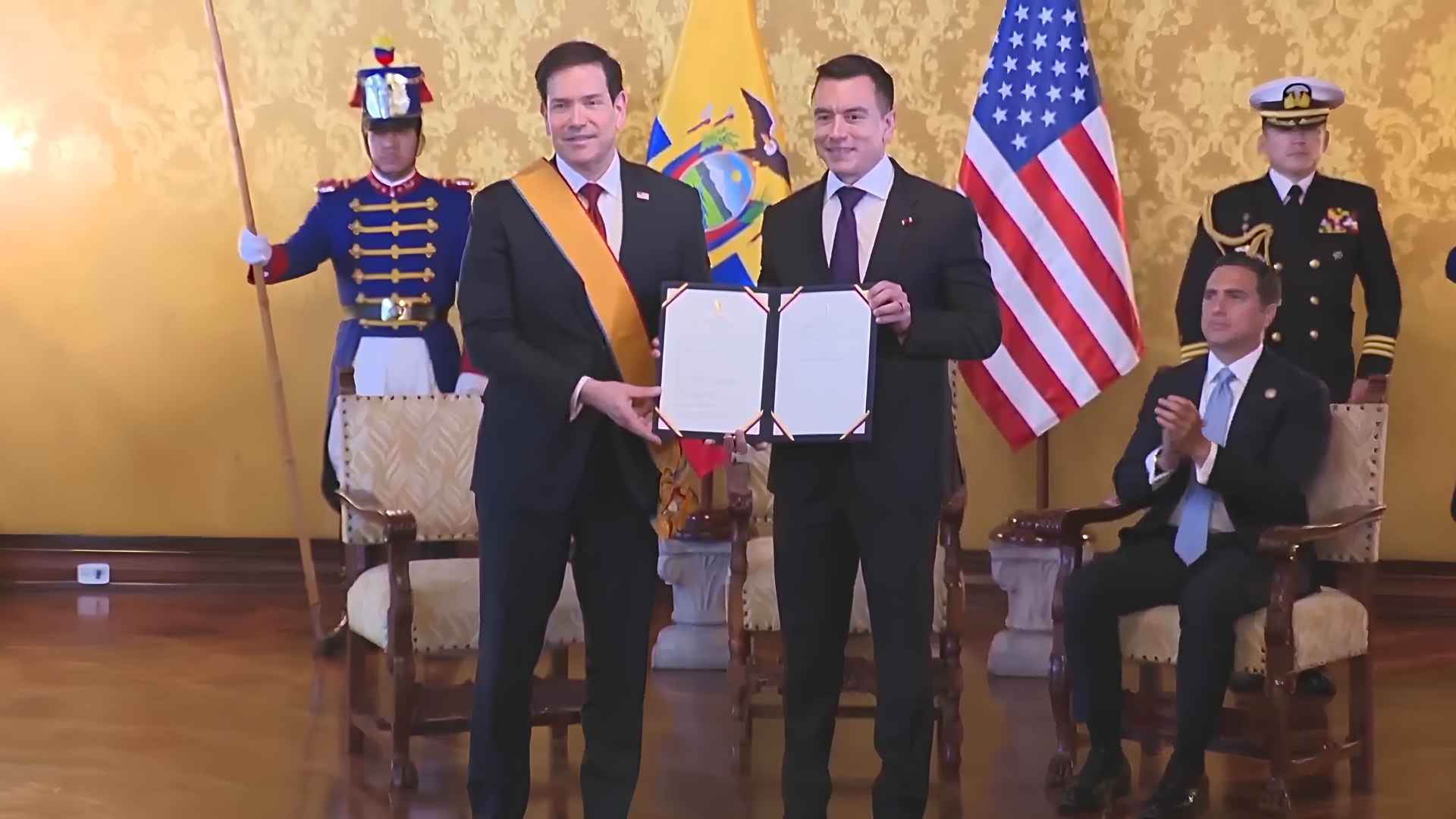 Marco Rubio y Daniel Noboa - Foto: Reuters