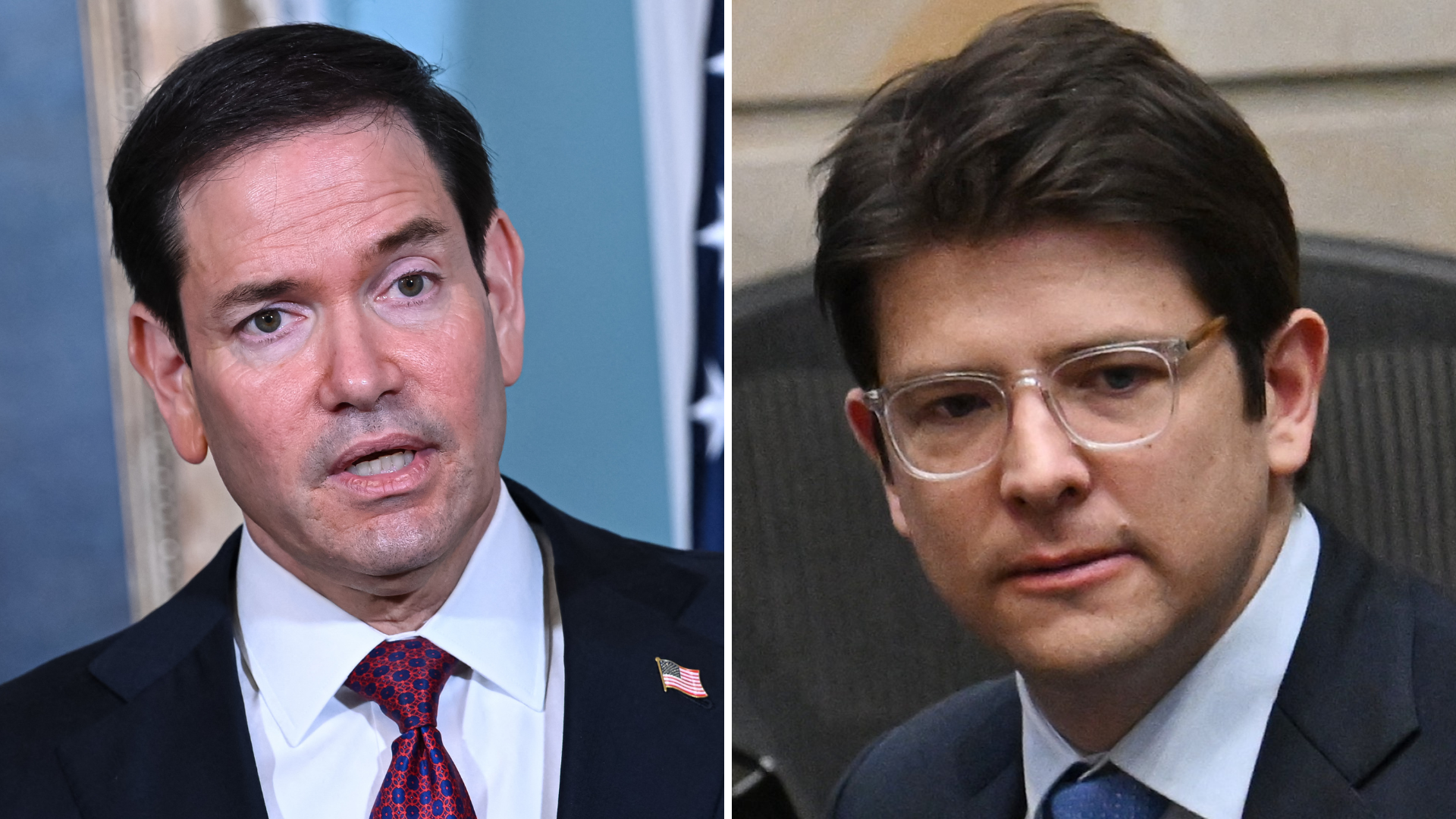 Marco Rubio y Miguel Uribe Turbay | Fotos: AFP