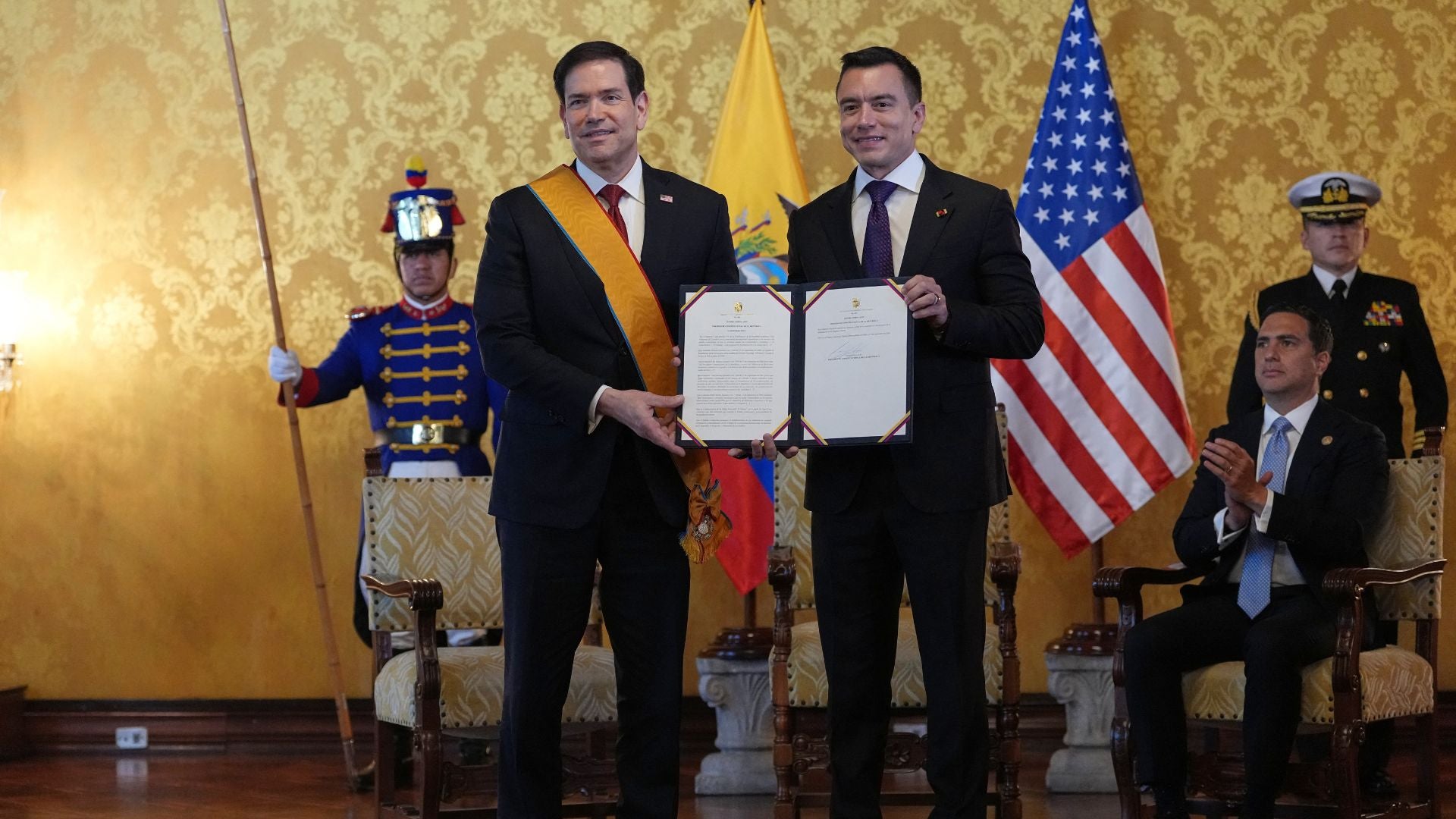 Marco Rubio y Daniel Noboa - AFP