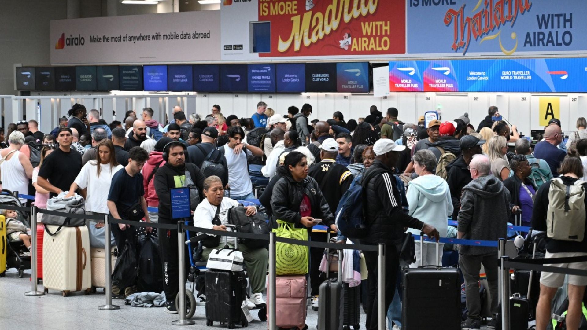 Aeropuerto de Londres Gatwick - Foto: AFP