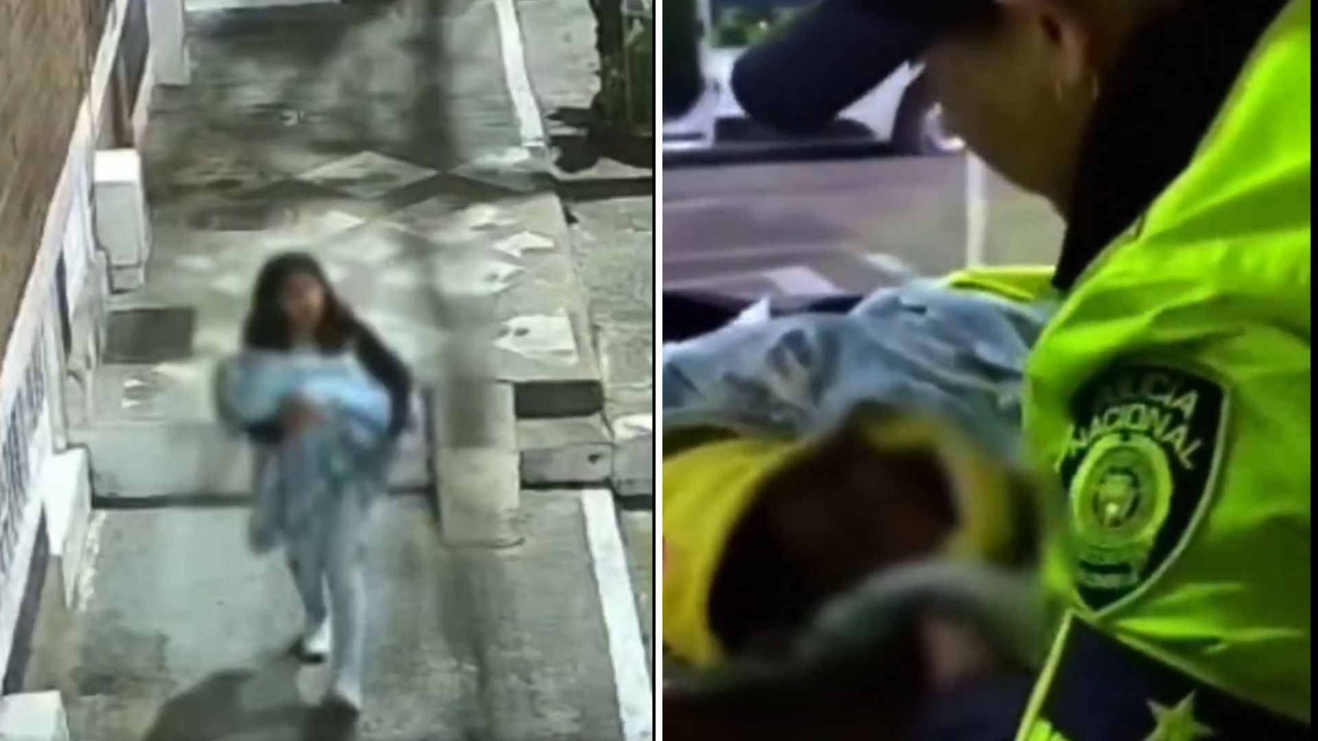Niño de un año fue abandonado en Kennedy - Captura de pantalla Policía de Colombia