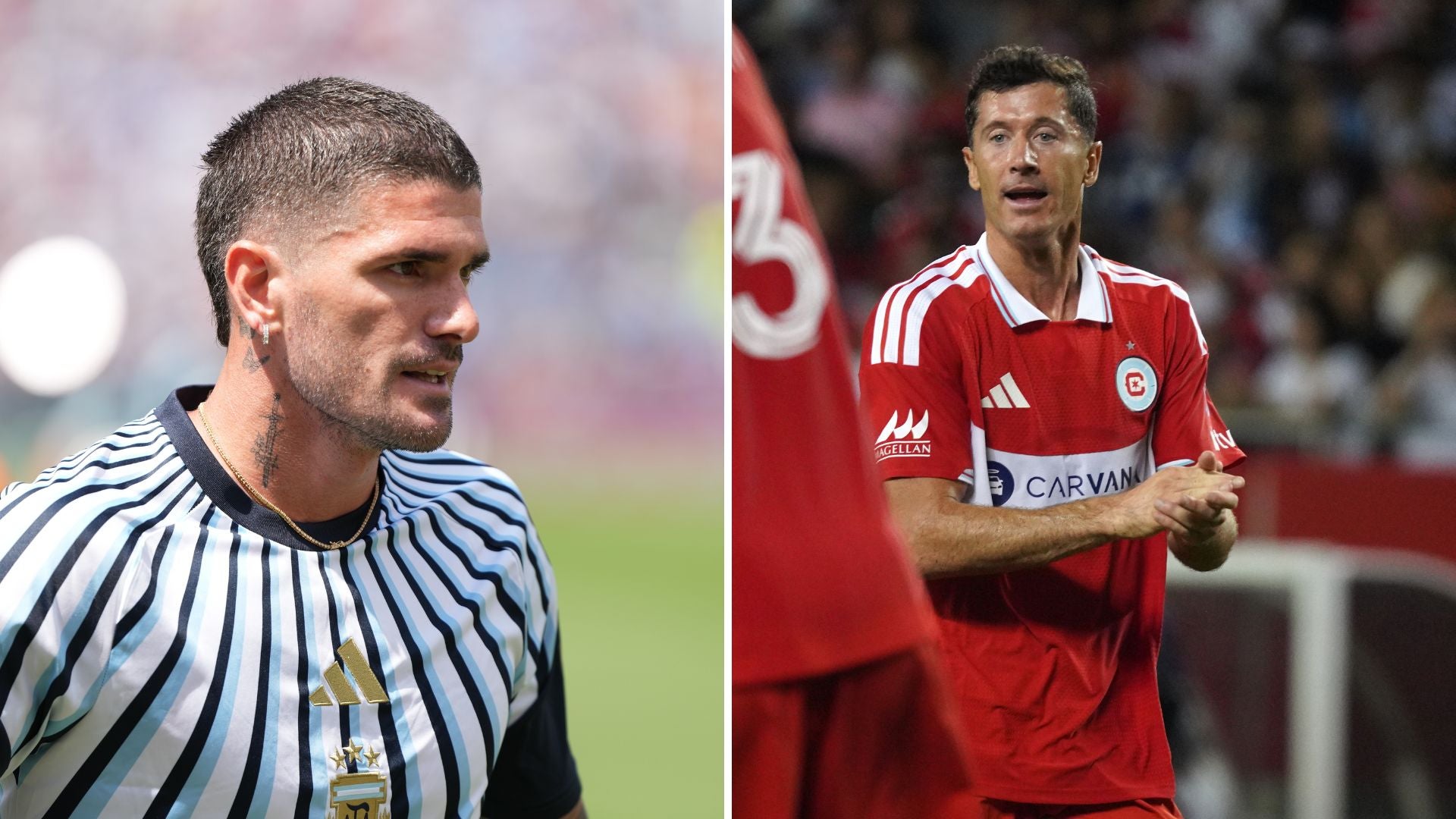 Rodrigo de Paul y Lewandowski - EFE