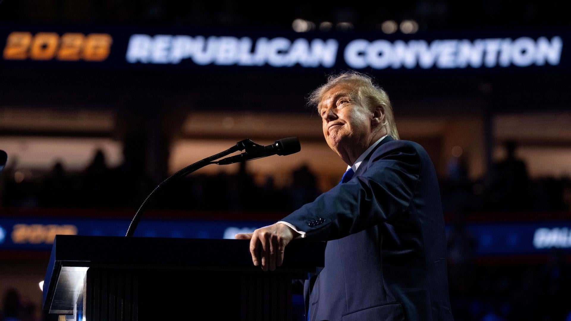 Donald Trump en convención republicana en Dallas. (EFE)