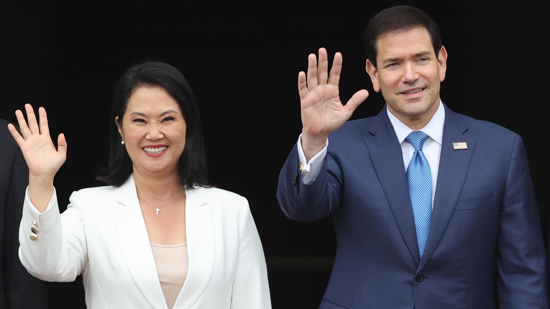 Keiko Fujimori y Marco Rubio. (EFE)