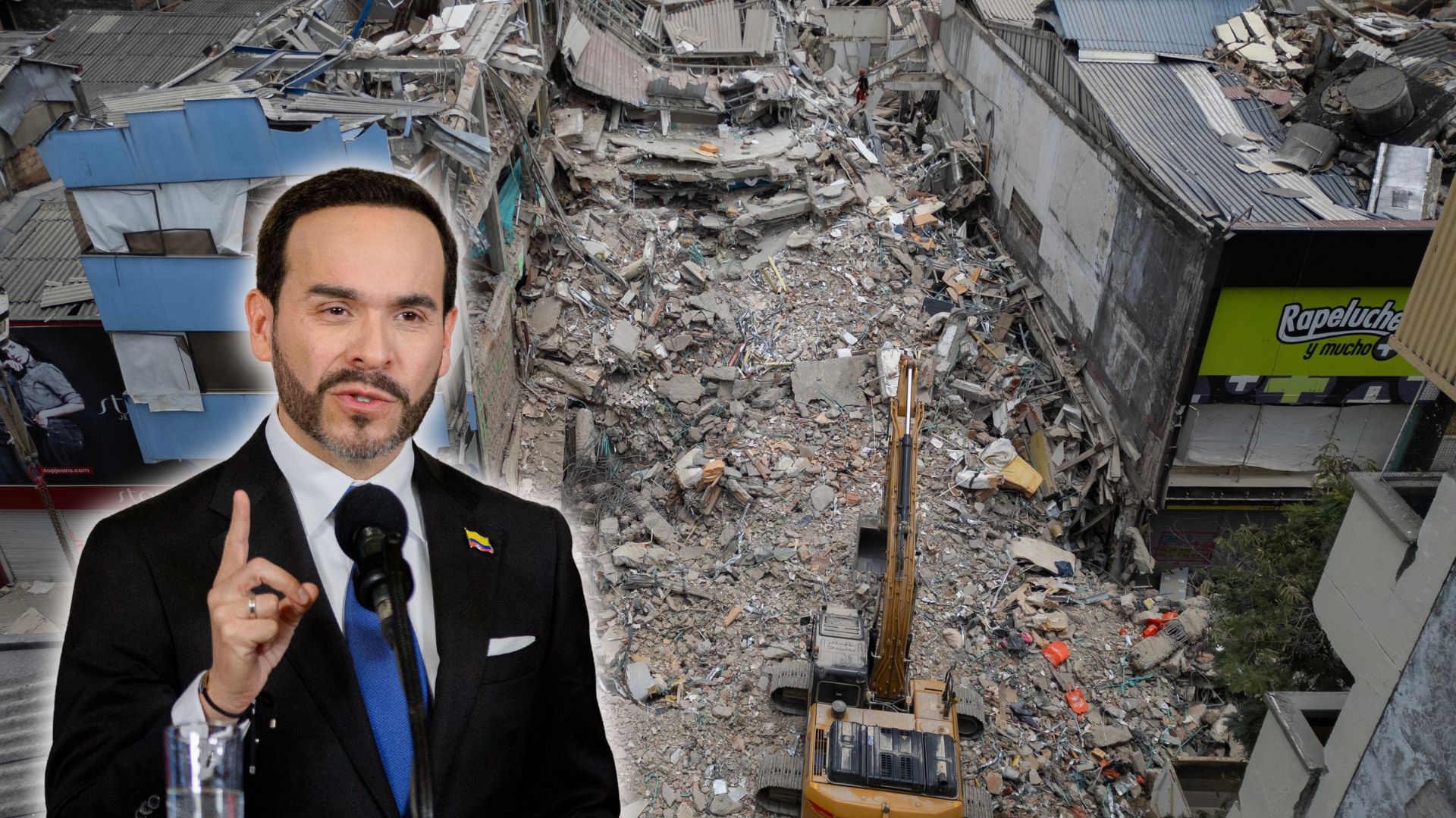Gobierno de Abelardo de la Esprilla anuncia plan de medidas para atender la tragedia por terremoto - Fotos: AFP