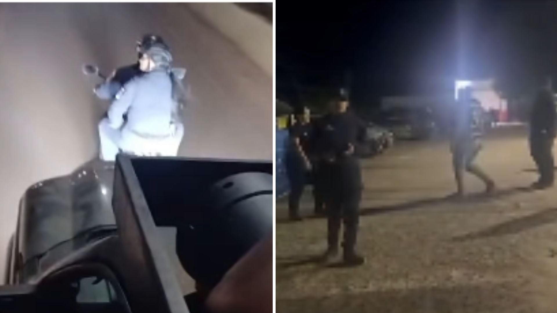Policía realizando "procedimientos" en Santa Elena de Uairén, Venezuela - Fotos: Facebook