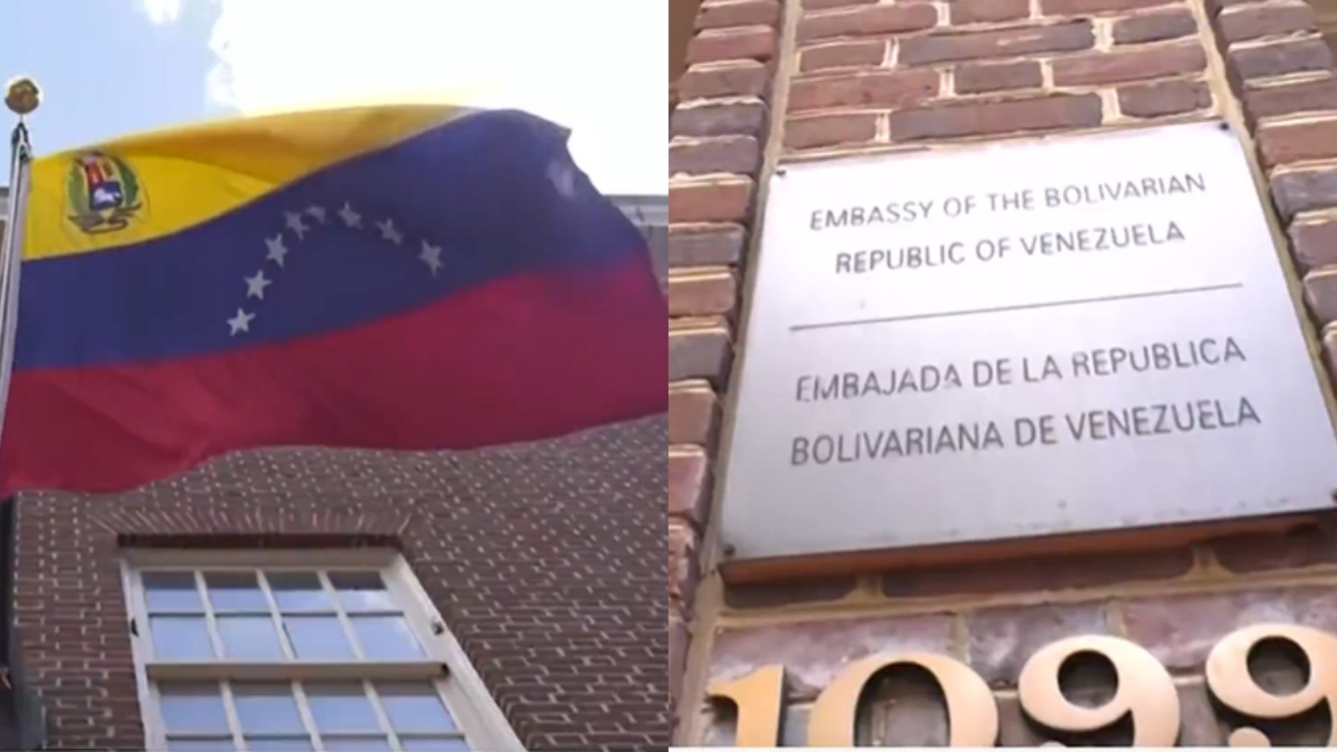 Así se ve la embajada de Venezuela en Washington / FOTO: Captura de pantalla