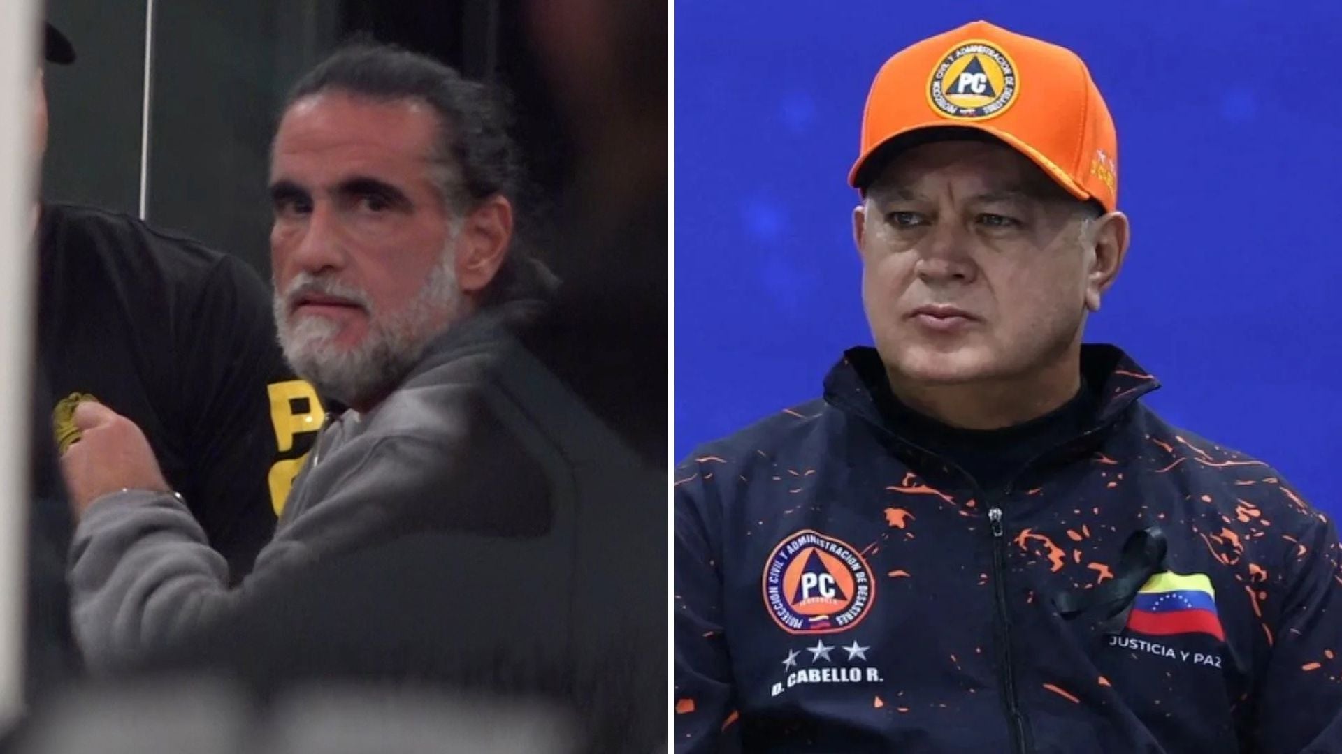 A la izquierda, Alex Saab, a la derecha, Diosdado Cabello-Fotos: EFE