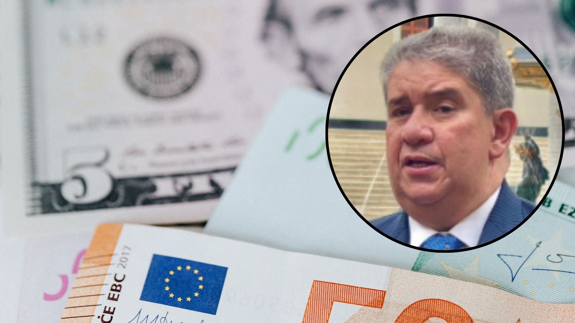 Dólares y euros (billetes) / Diputado venezolano José Gregorio Correa - Fotos: Pexels / X
