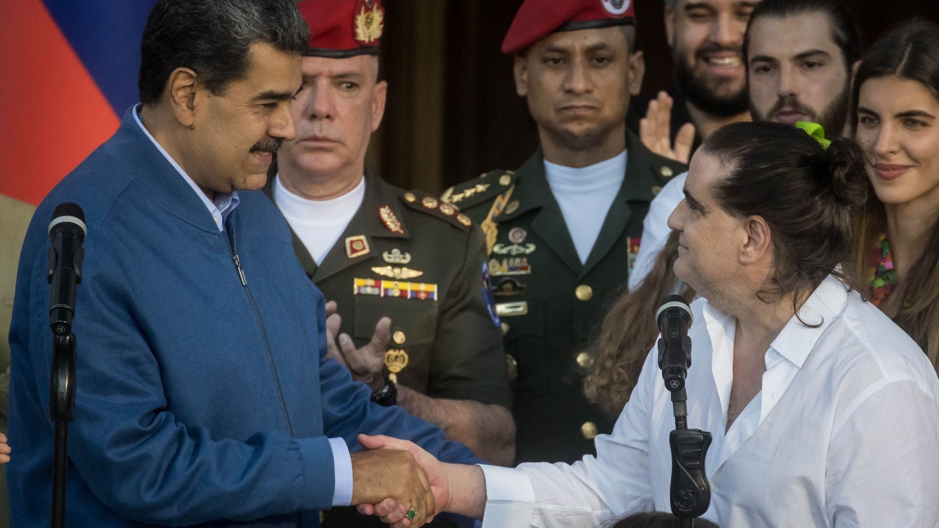 Alex Saab y Nicolás Maduro | Foto: EFE
