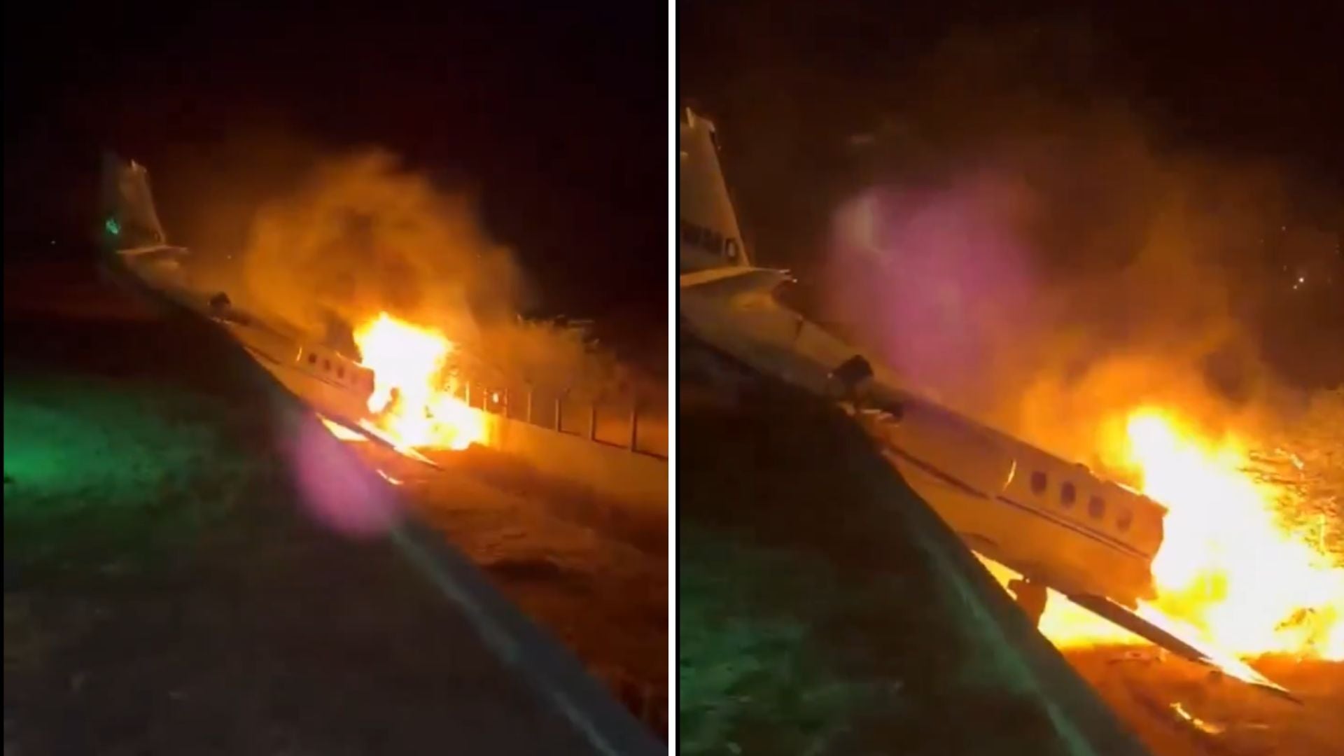 Accidente aéreo del cantante brasileño Rey Vaqueiro - Captura de pantalla de redes sociales