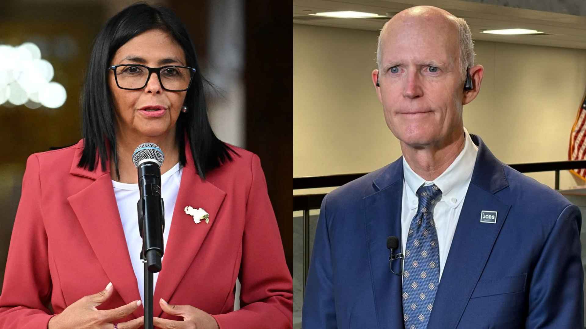 Delcy Rodríguez - Foto AFP/ Rick Scott - Foto NTN24