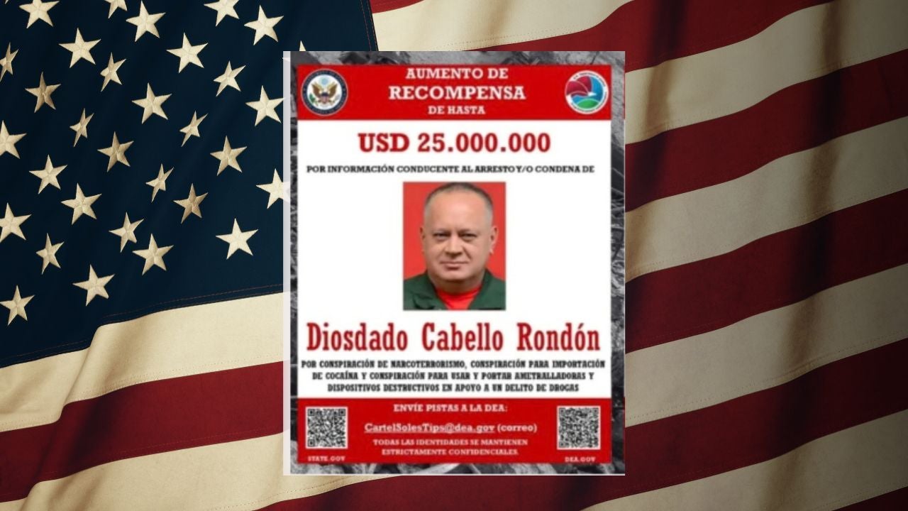 EEUU mantiene recompensa contra Diosdado Cabello y Vladimir Padrino, según Departamento de Estado
