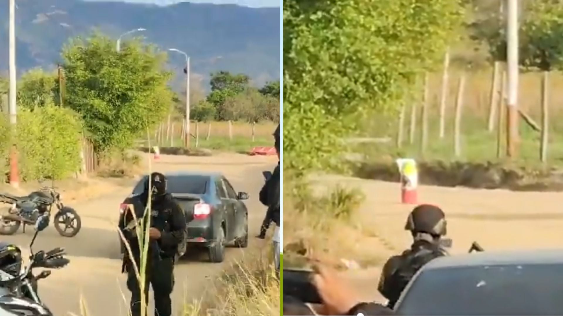 Cilindro con mensaje amenazante contra el Inpec en Girón, Santander - Captura de pantalla de redes