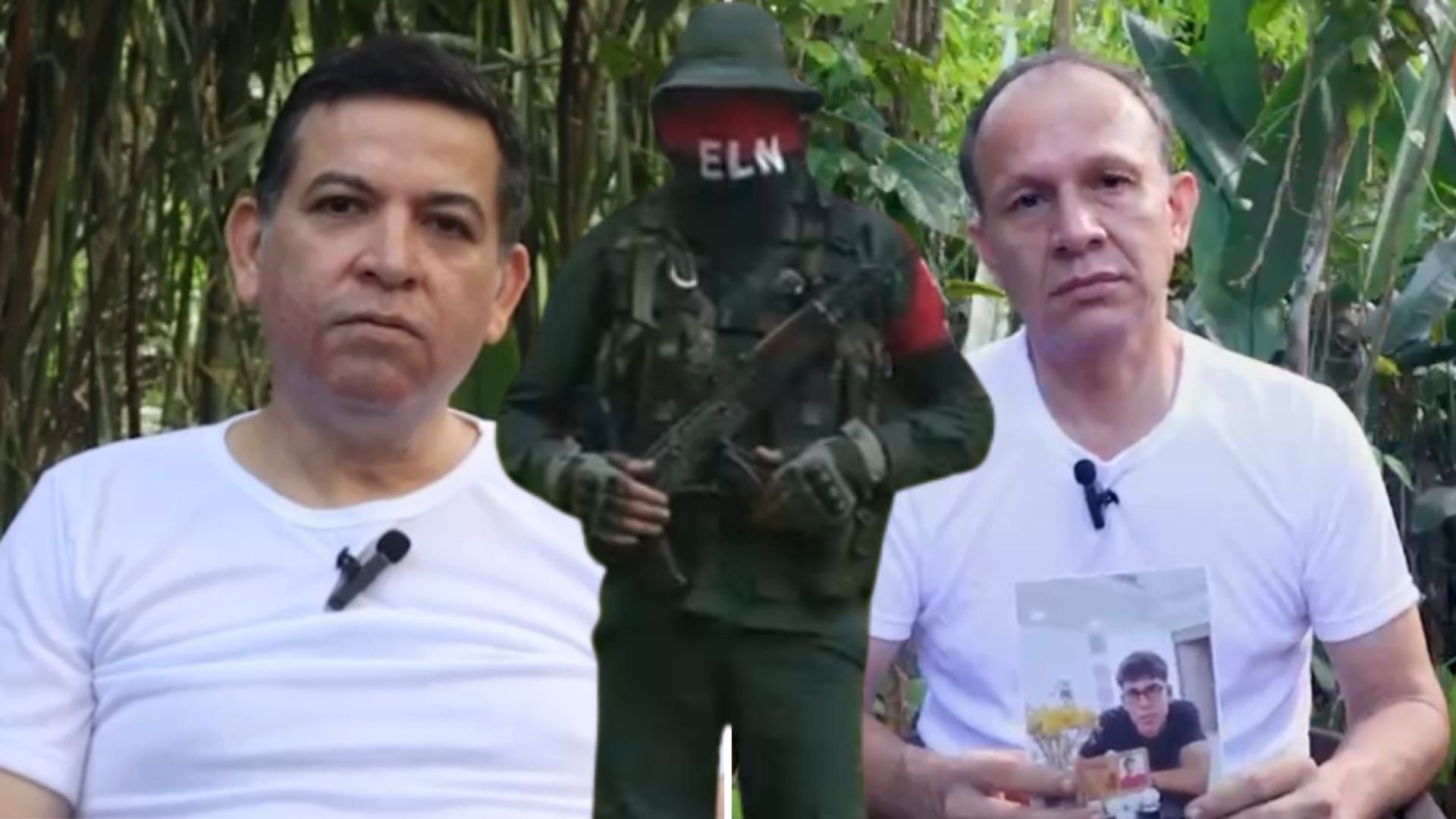 Secuestrados del ELN - Capturas de video