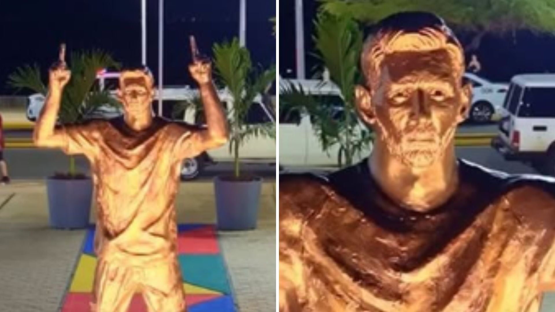 Estatua de Messi en Maracaibo, Venezuela - Fotos: X