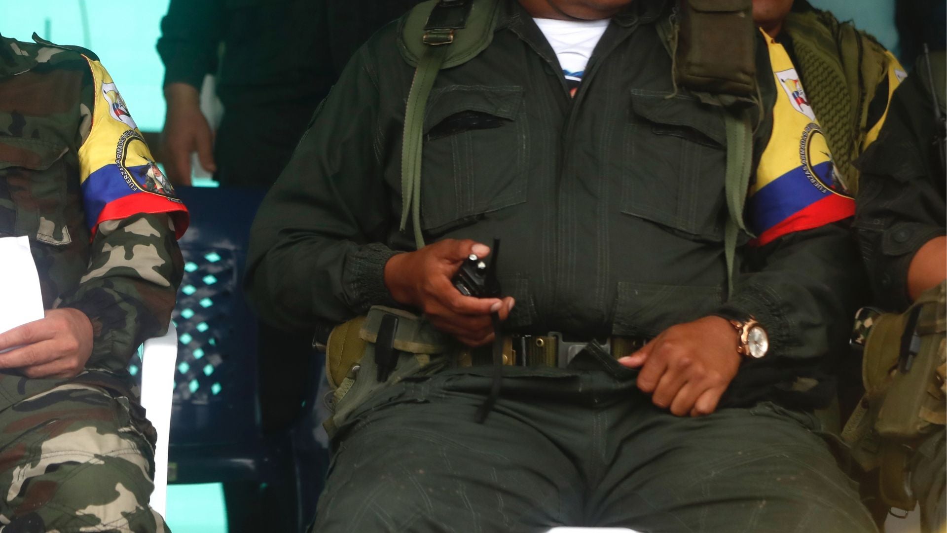 Uniformados de las disidencias de las FARC-Foto: EFE