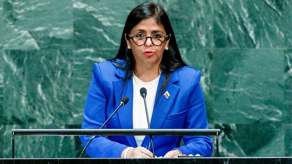 Delcy Rodríguez en la ONU