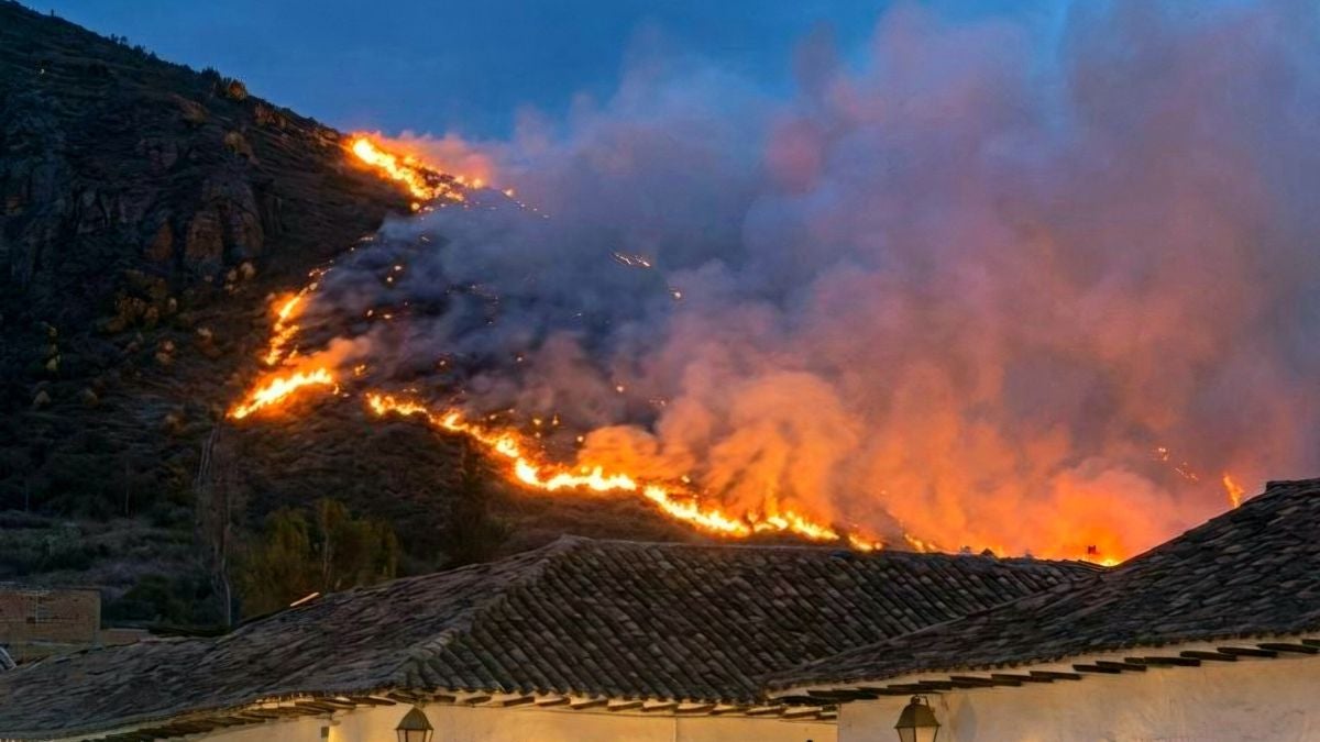 Incendio en Villa de Leyva (AFP)