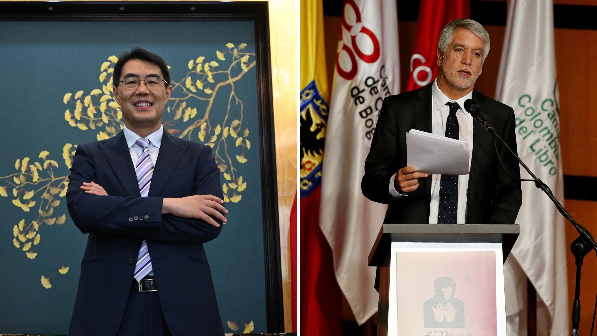 Zhu Jingyang y Enrique Peñalosa - AFP y EFE