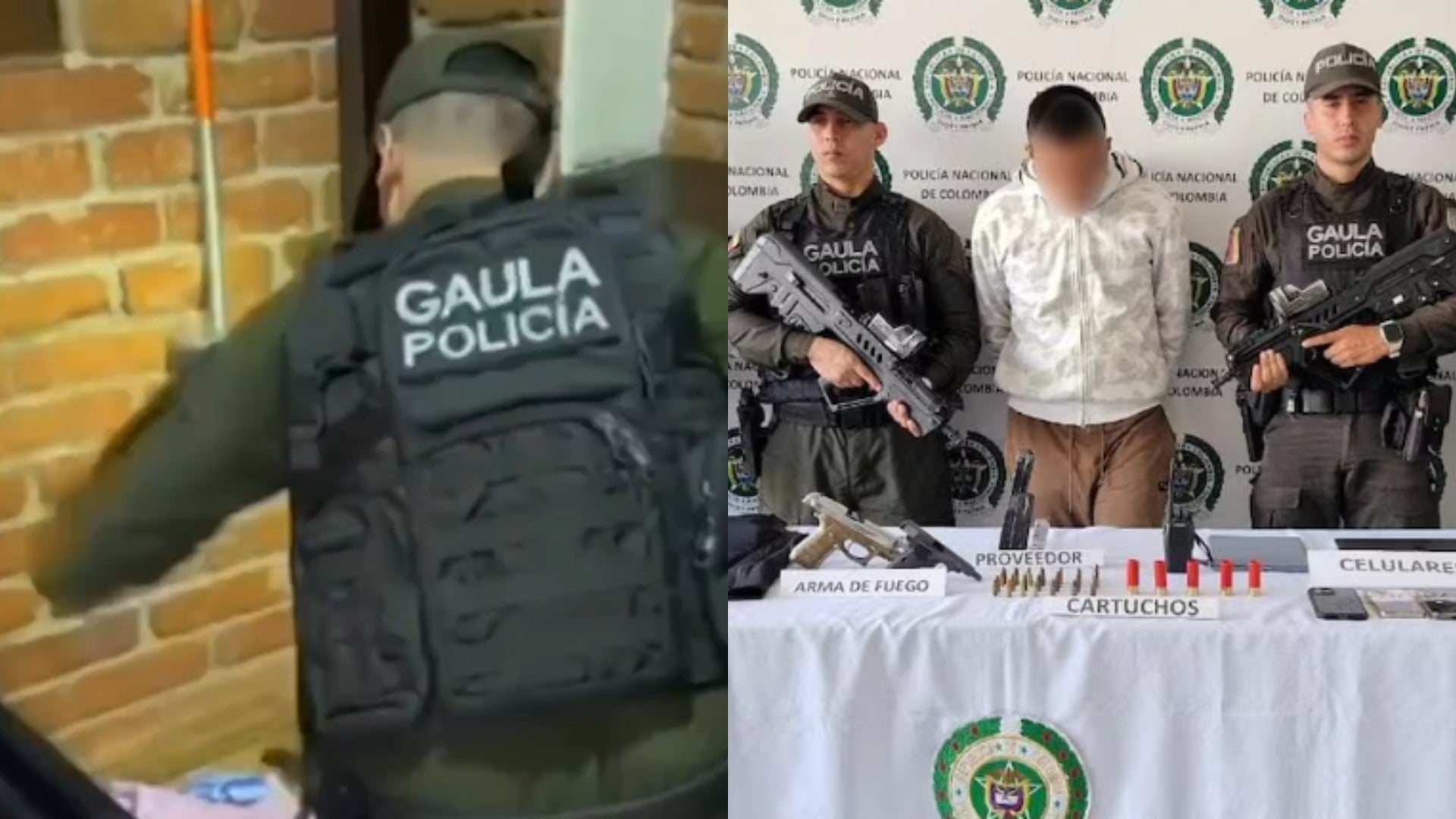 Operativo de captura en Colombia / FOTO: Captura de video