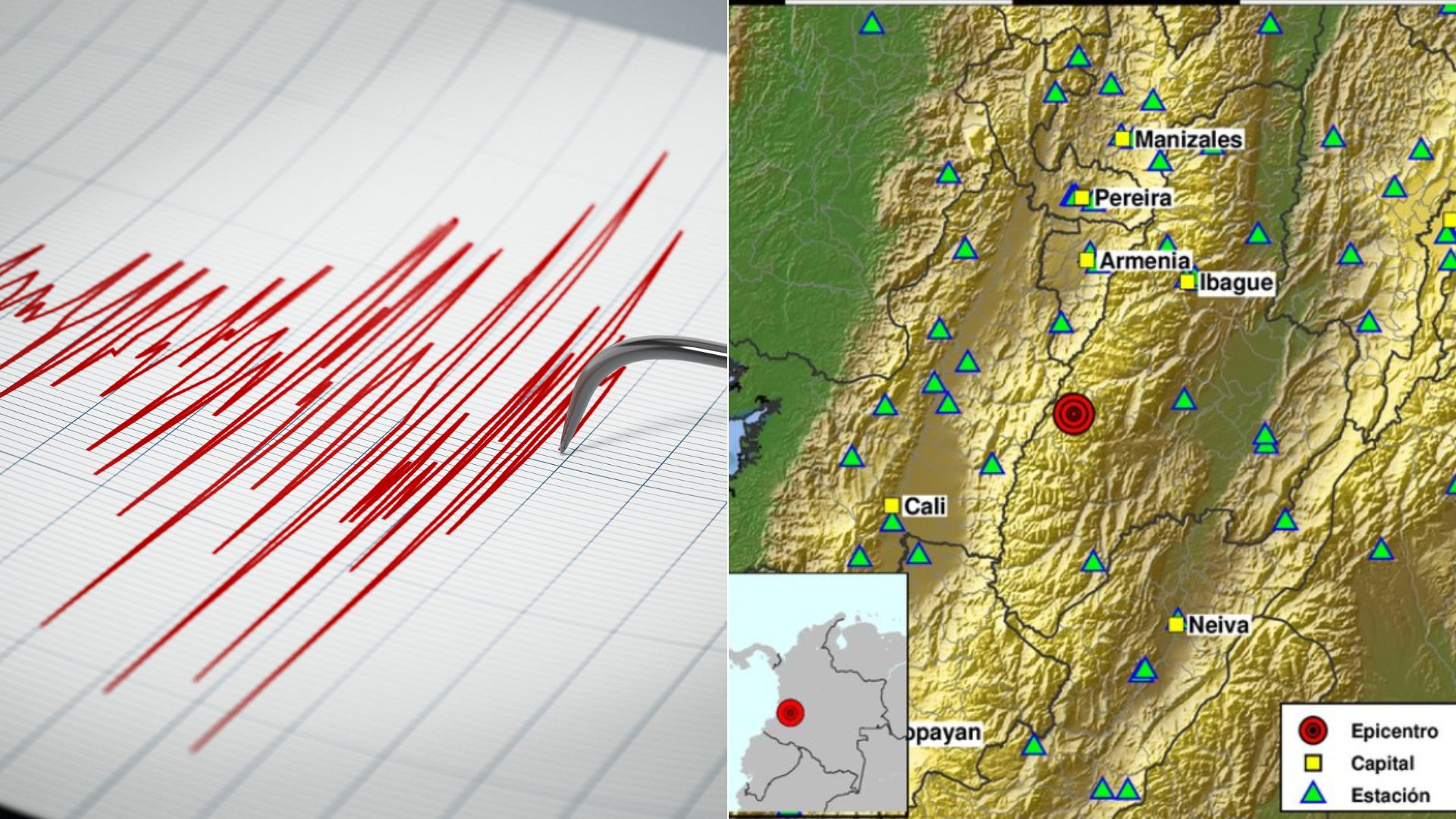 Sismo de magnitud 3.1. en Chaparral - Tolima, Colombia-Foto: ilustración Canva