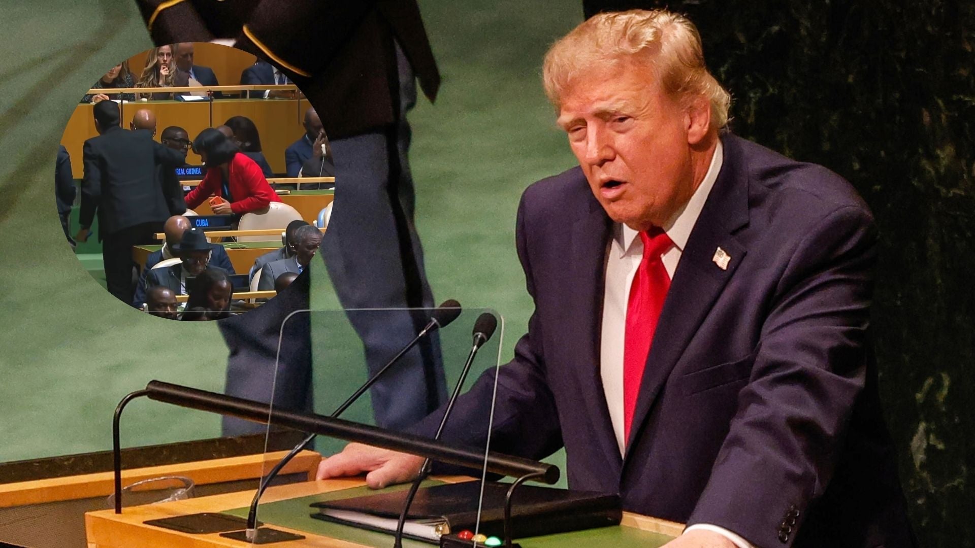 Donald Trump en la Asamblea General de la ONU - EFE y redes sociales