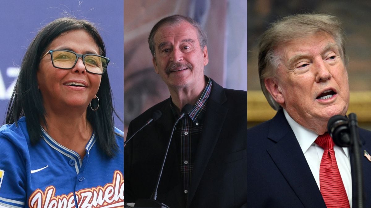 Delcy Rodríguez, Vicente Fox, Donald Trump