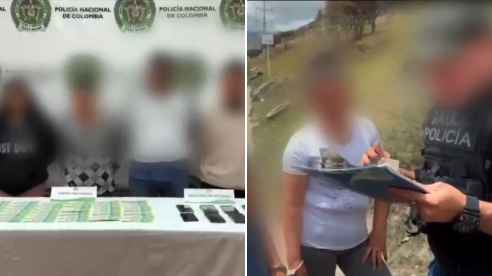 Cayeron ‘Los Rebeldes’, señalados de extorsionar en Bogotá - Captura de pantalla Policía Metropolitana de Bogotá - X