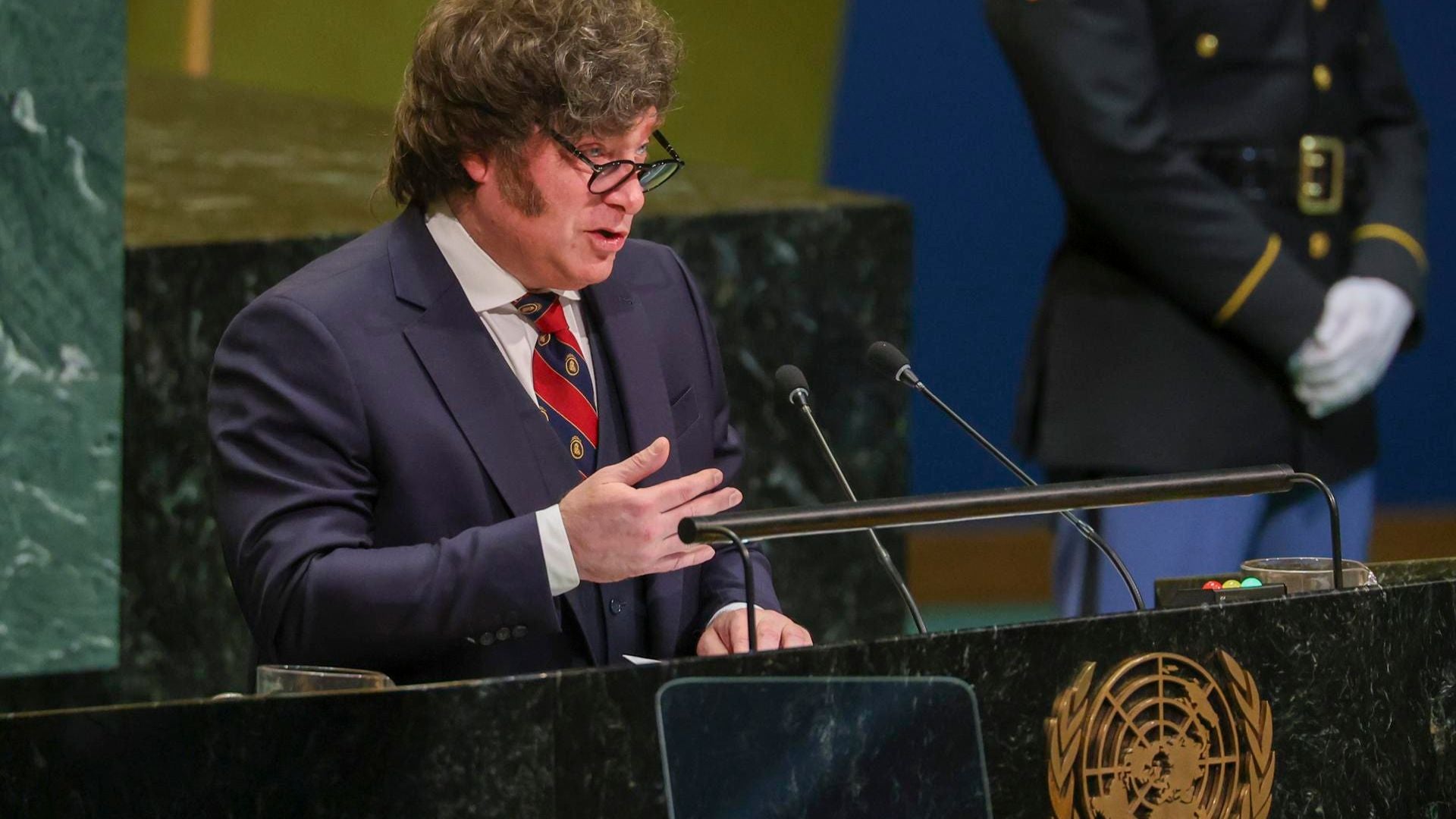 Javier Milei, presidente de Argentina, en la Asamblea General de la ONU - Foto: EFE